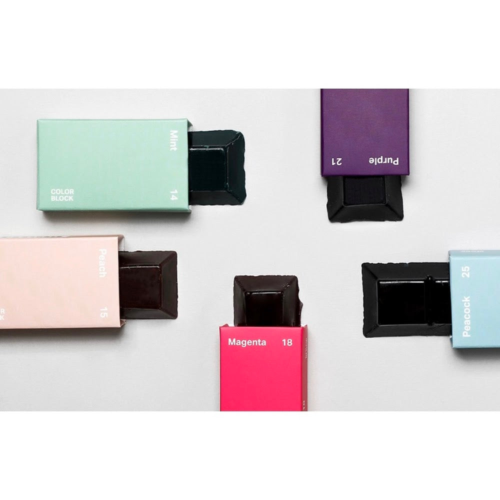 CW - 28 Color Block Set (Blue/Grey case) 固體顏料色塊28色